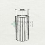 Outdoor Trash Bins Price Metal Trash Can 03615