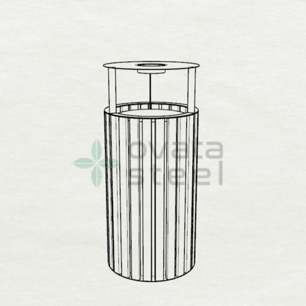 Outdoor Trash Bins Price Metal Trash Can 03615