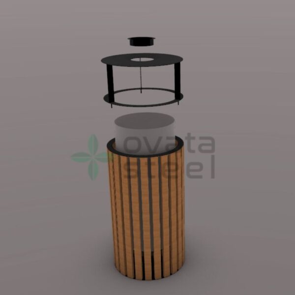 Outdoor Trash Bins Price Metal Trash Can 05615