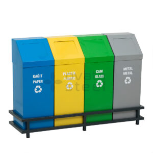 Metal Zero Waste Bins Recycling Dustbin Prices 406