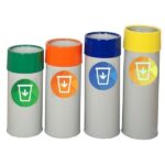 Metal Zero Waste Bins Recycling Dustbin Prices 01409