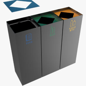 Metal Zero Waste Bins Recycling Dustbin Prices 01417