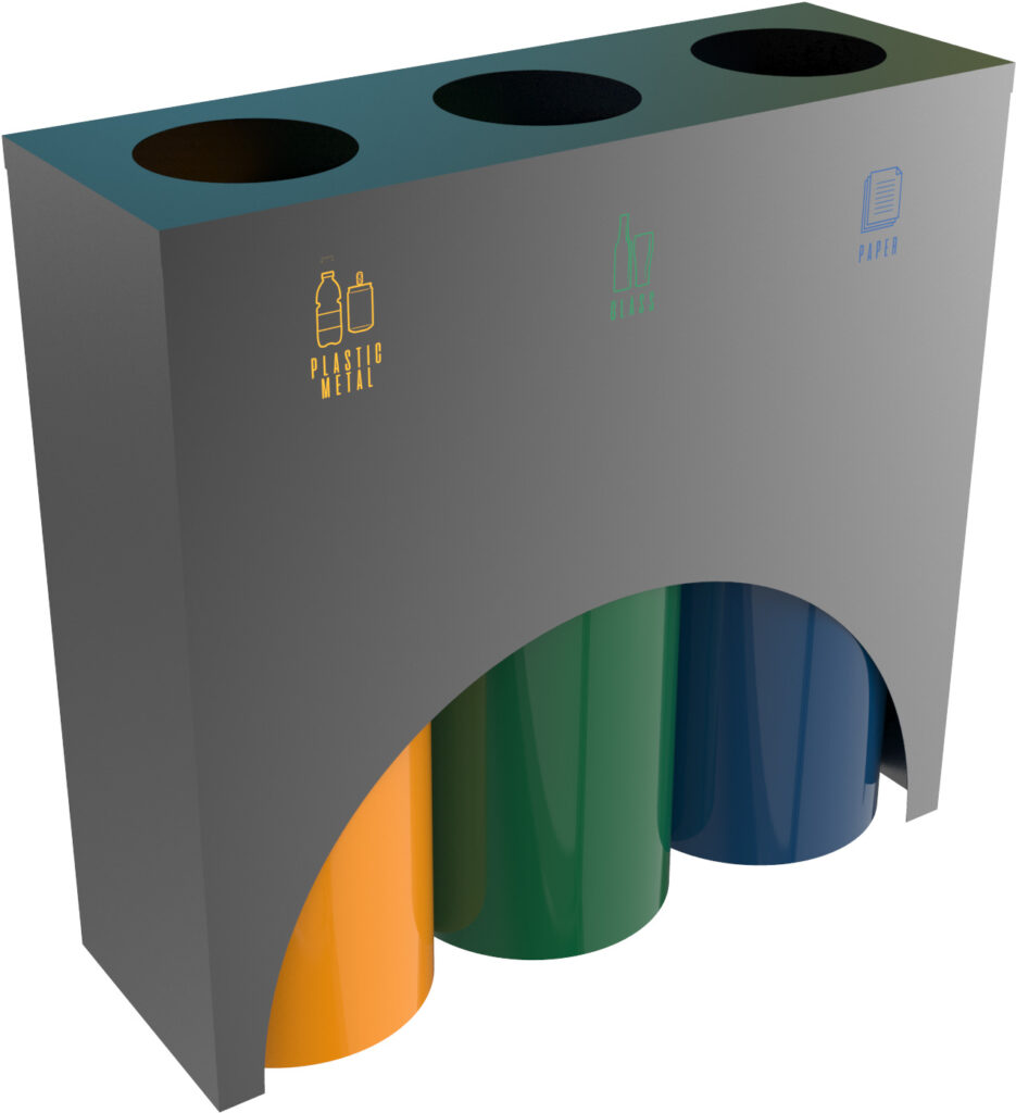 Metal Zero Waste Bins Recycling Dustbin Prices 01419