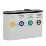 Metal Zero Waste Bins Recycling Dustbin Prices 01442