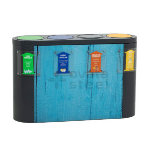 Metal Zero Waste Bins Recycling Dustbin Prices 01443