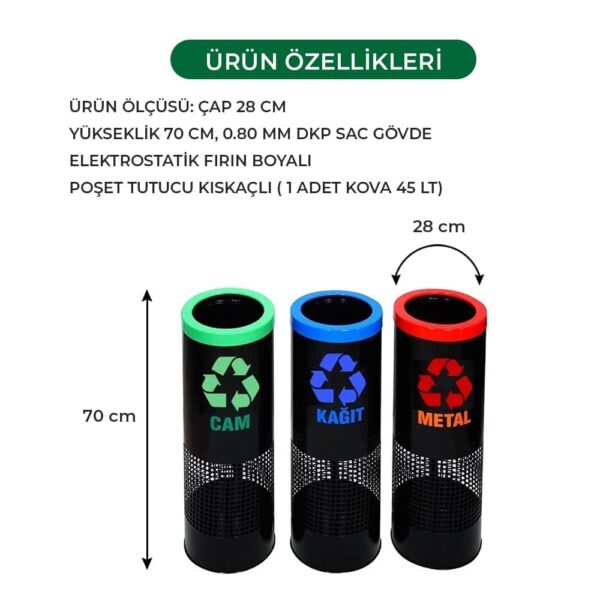 Metal Zero Waste Bins Recycling Dustbin Prices 02407