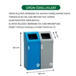 Metal Zero Waste Bins Recycling Dustbin Prices 02447