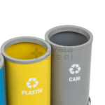 Metal Zero Waste Bins Recycling Dustbin Prices 02453