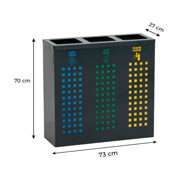 Metal Zero Waste Bins Recycling Dustbin Prices 04402