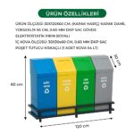 Metal Zero Waste Bins Recycling Dustbin Prices 04444