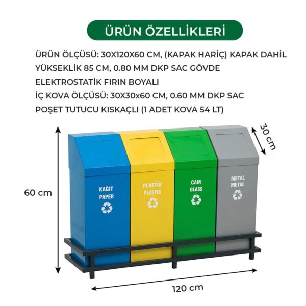 Metal Zero Waste Bins Recycling Dustbin Prices 04444