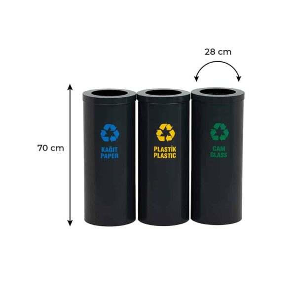 Metal Zero Waste Bins Recycling Dustbin Prices 05450