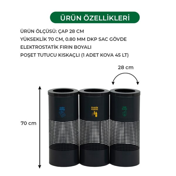 Metal Zero Waste Bins Recycling Dustbin Prices 06449