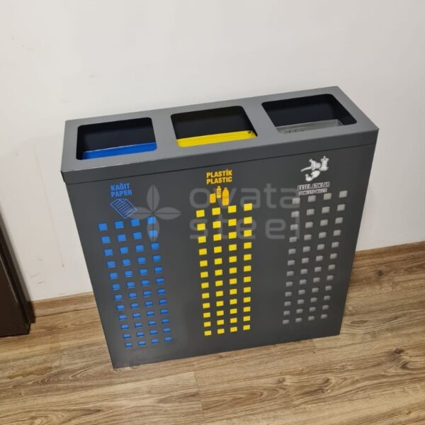 Metal Zero Waste Bins Recycling Dustbin Prices 08402