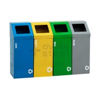 Metal Zero Waste Bins Recycling Dustbin Prices 01445